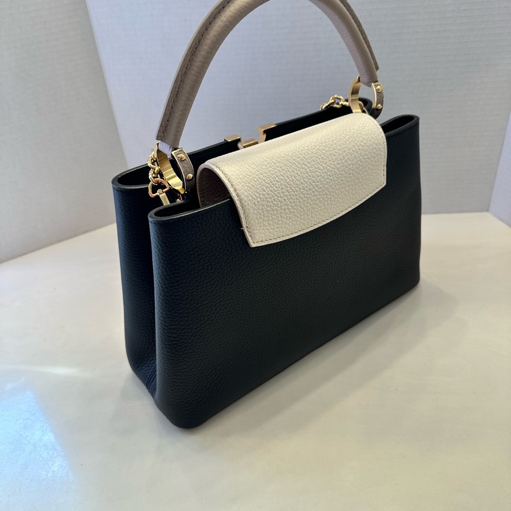Louis Vuitton Black and White Satchel Bag with Elegant Design - Picture 5 of 5